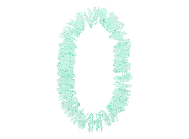 Hawaikrans - 4 pastellfarger assotert Blomsterkans i plast 