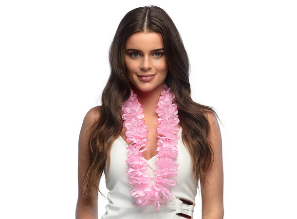 Hawaikrans - 4 pastellfarger assotert Blomsterkans i plast 