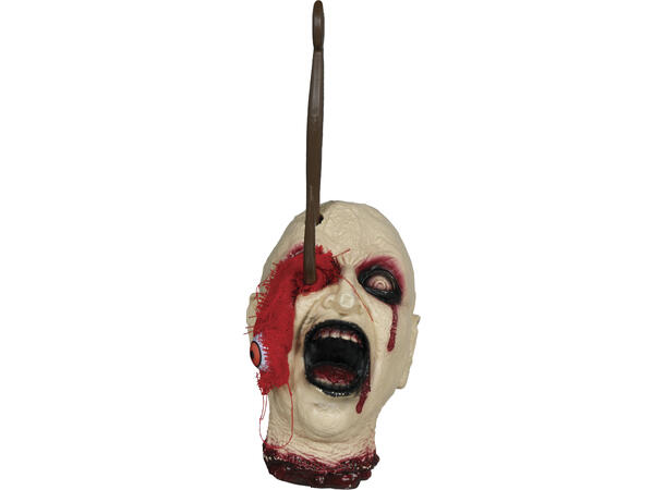 Hengende hode i slaktekrok 1 Dekorasjon i PVC - 38cm 