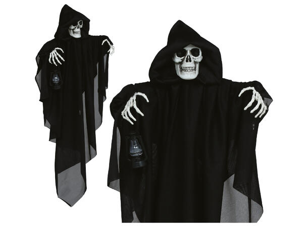 Hengende skjelett m/sort kappe 1 Hengende figur - 58cm 