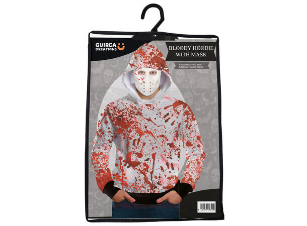 Hettegenser - blodig m/maske 1 Herrekostyme - Str 52-54 (L) 
