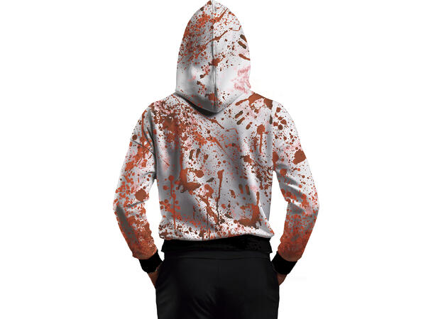 Hettegenser - blodig m/maske 1 Herrekostyme - Str 52-54 (L) 