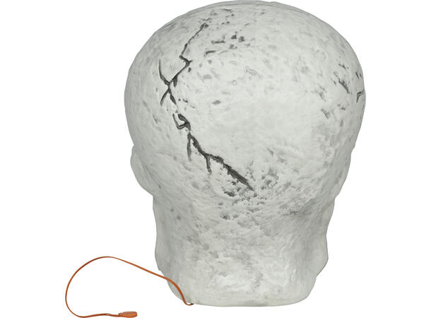 Hodeskalle med eddekopper og lys 1 Dekorasjon i PVC m/lys - 35cm 