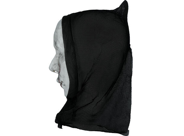 Hvit maske med hette - Killer 1 Maske med hette i PVC/polyester 