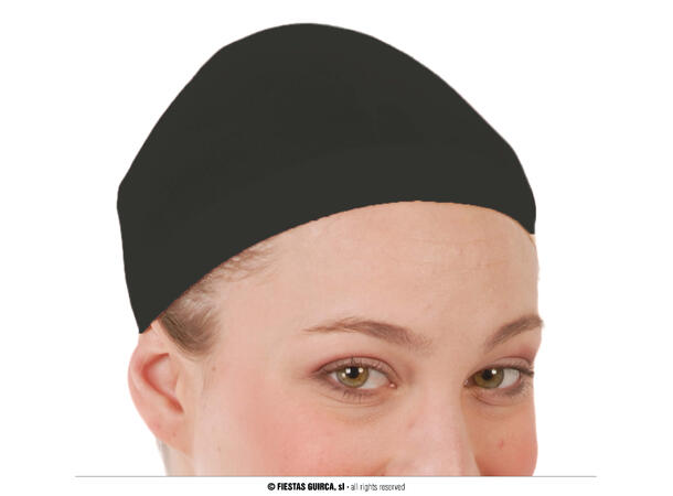 Hårnett til å ha under parykk 2 stk i polyester - sort 