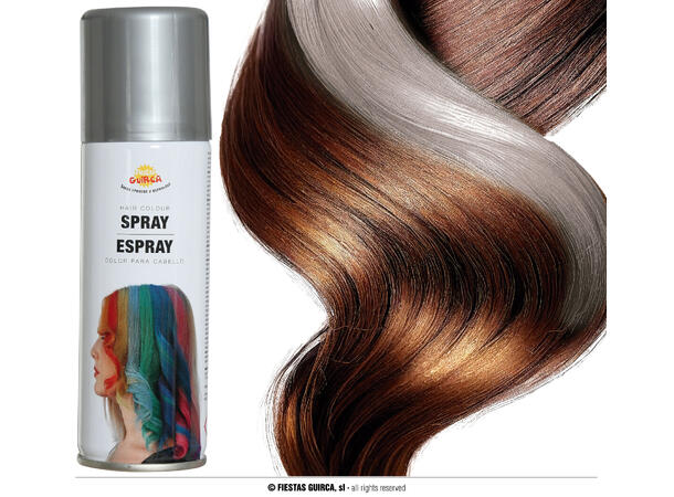 Hårspray - Fluoriserende sølv 1 boks med hårspray - 125ml 