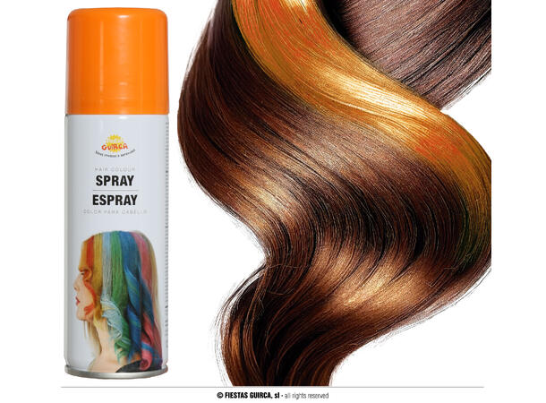 Hårspray - Oransje 1 boks med hårspray - 125ml 