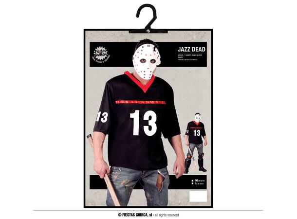 JAZZ Dead - Maske, skjorte, skuderputer 1 Herrekostyme - str 52-54 (L) 