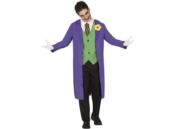 Killer Joker - Mann 1 Kostyme til gutt - 14-16 år (168cm) 