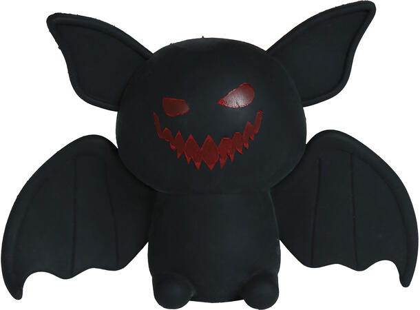 Klembare flaggermus - Assorterte Display med 12 flaggemus i gummi - 9cm 