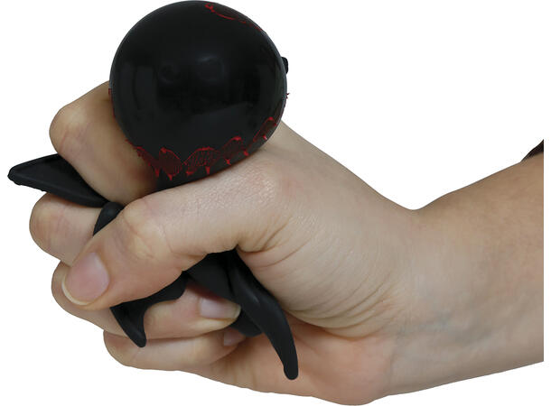 Klembare flaggermus - Assorterte Display med 12 flaggemus i gummi - 9cm 