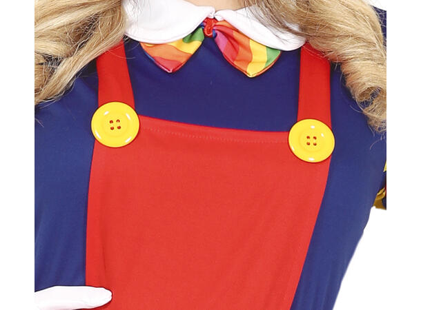 Klovn - Fargerik - Kjole 1 Damekostyme - str 38-40 (M) 