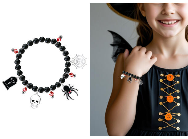 Lil Monsters - Halloween armbånd sort 1 Armbånd i metall/PVC 
