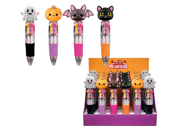 Lil Monsters - fargepenner - Ass design 1 Display med 36 fargepenner 