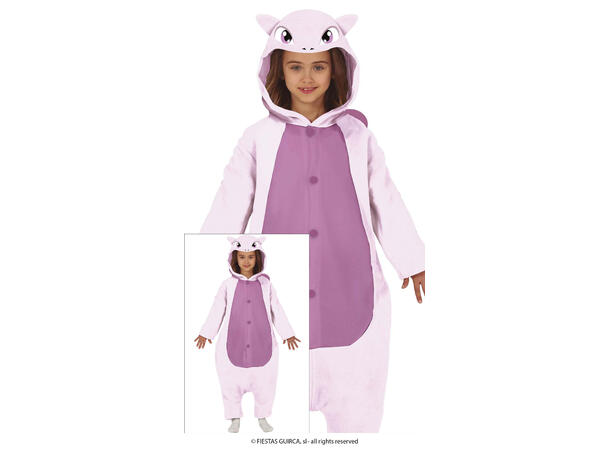 Lilla katt - Kigurumimi - Onepiece 1 Barnekostyme Unisex - Str 7-9 År 