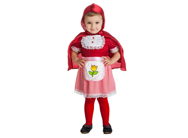 Lille Rødhette 1 Barnekostyme til jente - Str 3-4år 