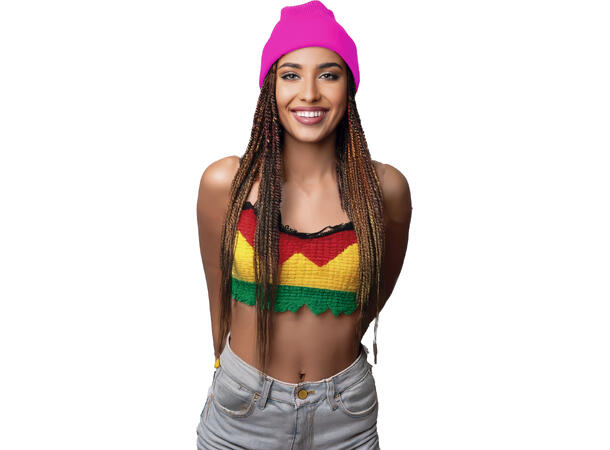 Lue - Neon Rosa 1 Lue i polyester til voksen - Onesize 