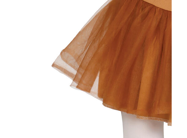 Løvekostyme jente - Kjole m/Hette 1 Barnekostyme til jente - Str 3-4 År 