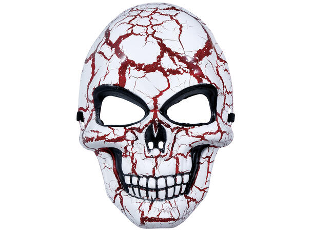Maske - Hodeskalle krakelert 1 Maske i PVC 