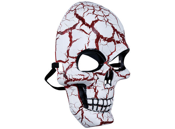 Maske - Hodeskalle krakelert 1 Maske i PVC 