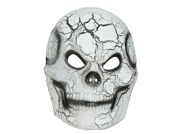 Maske - Skjelett - krakelert 1 Maske i PVC 