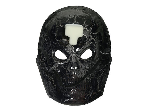 Maske - Skjelett - krakelert 1 Maske i PVC 