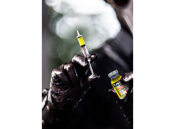 Medisinglass med gift og sprøyte 1 Glass med gift - 28ml + sprøyte 