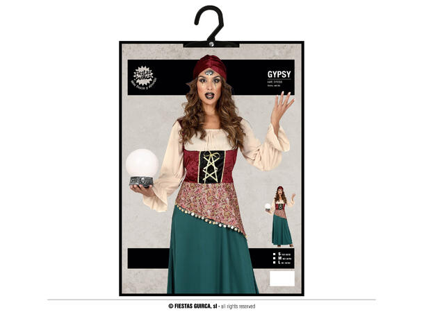 Medium - Spåkone 1 Kostyme til dame - 44-46 (XL) 