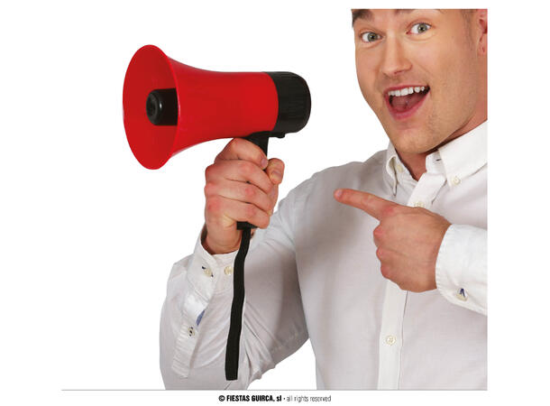 Megafon - Multifunksjon 1 Megafon i PVC - 20cm (Ekskl batterier) 