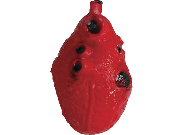 Menneskehjerte 1 Dekorasjon i lateks - 15cm 
