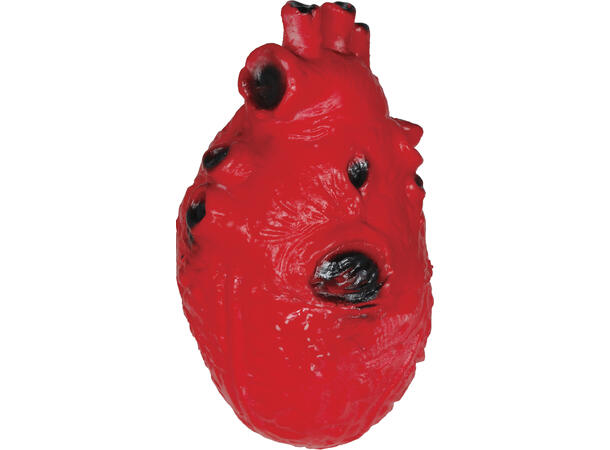 Menneskehjerte 1 Dekorasjon i lateks - 15cm 