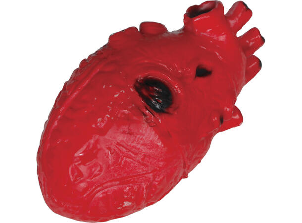 Menneskehjerte 1 Dekorasjon i lateks - 15cm 