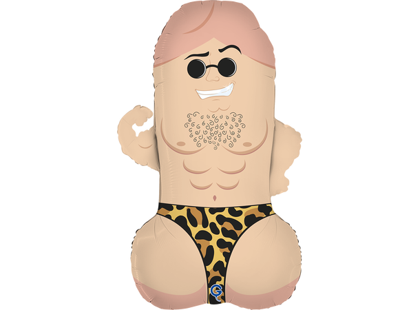 Mr. D 1 Folieballong med form - (47x79 cm) 