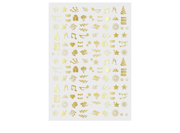Negleklistremerker - Nyttår 1 Ark med klistremerker - 10x7cm 