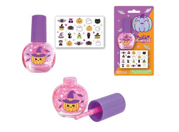 Neglelakk og klistremerker - Halloween 1 Pakke til barn 