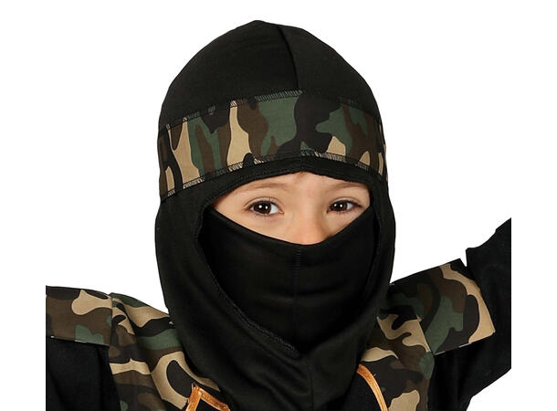 Ninja kostyme - Camo 1 Barnekostyme til gutt - Str 7-9 År 