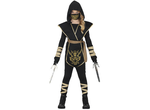 Ninjakriger - Jente 1 Kostyme til barn - 10-12 år (147 cm) 