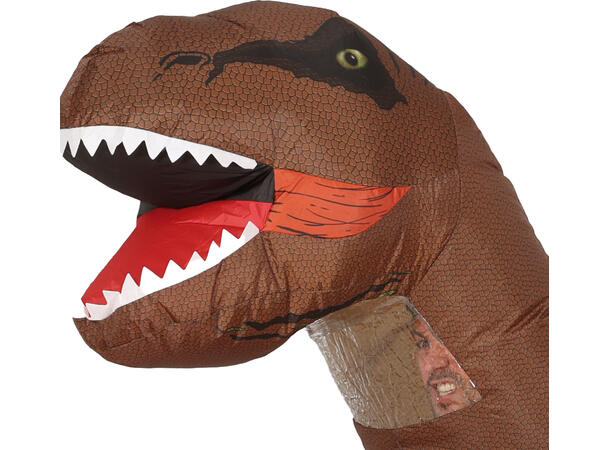 Oppblåsbar - Dinosaurkostyme stor 1 Oppblåsbart kostyme - Str 52-54 (L) 