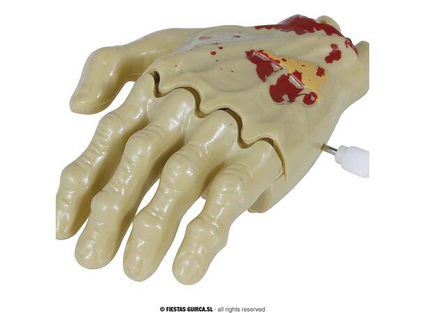 Opptrekkbare blodige hender 1 display med 12 hender - 9cm 