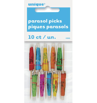 Papirparasoller 10 Cocktailpinner
