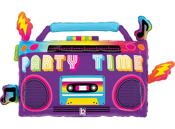 Party Time Boom Box 1 Folieballong med form - (72x45 cm) 