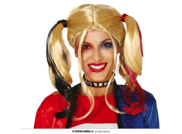 Parykk - Blond med fletter 1 Parykk i syntetisk hår 