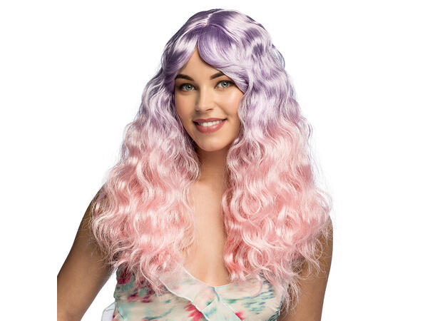 Parykk -  Etro - Lilla/rosa lang 1 Dameparykk - Onesize 