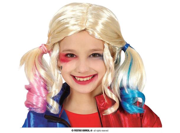 Parykk for barn musefletter - Rosa/blå 1 Parykk i syntetisk hår 