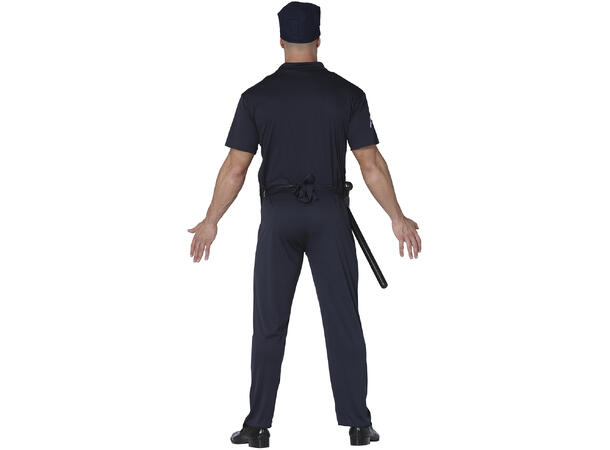 Politimann - Blå 1 Herrekostyme - str 48-50 (M) 