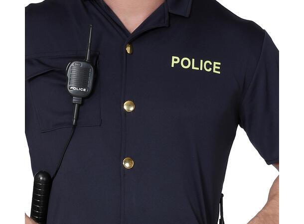 Politimann - Blå 1 Herrekostyme - str 48-50 (M) 