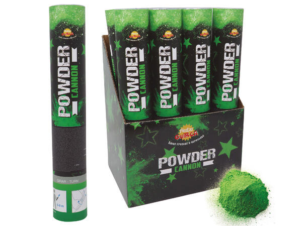 Powder canon (30gr) - Neon Grønn - UV 1 Pulverkanon (maisstivelse) - 30cm 