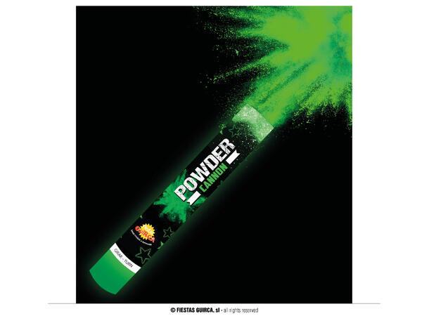 Powder canon (30gr) - Neon Grønn - UV 1 Pulverkanon (maisstivelse) - 30cm 