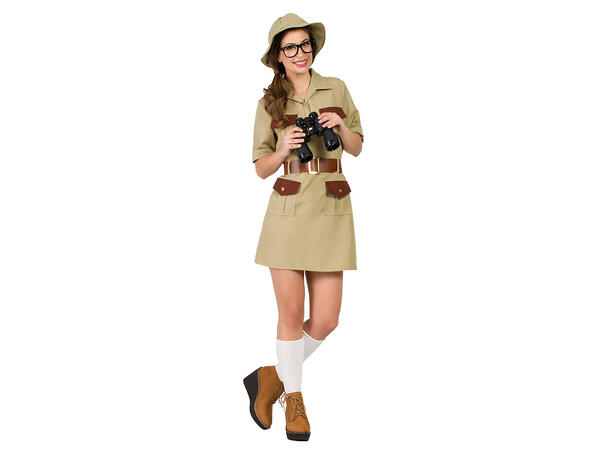 Safarikostyme - Jade - Kaki 1 Damekostyme - Str S 