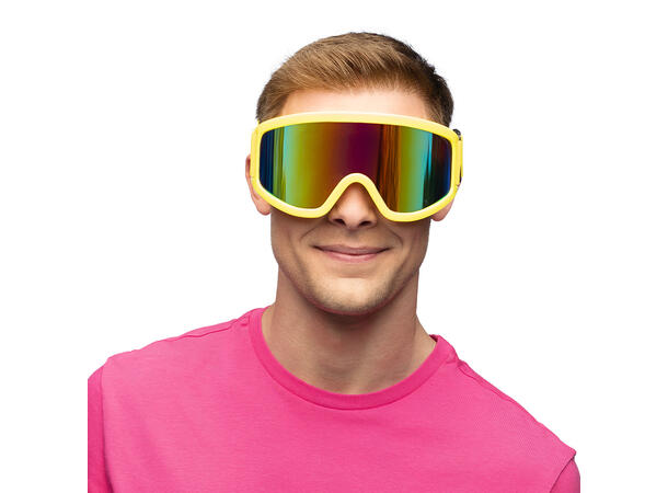 Skibriller - Neon Gul - UV 1 Par skibriller i plast 